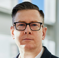 Alexander Hughes generální ředitel portrét vedoucí pracovník společnosti pro obchodování s kryptoměnami